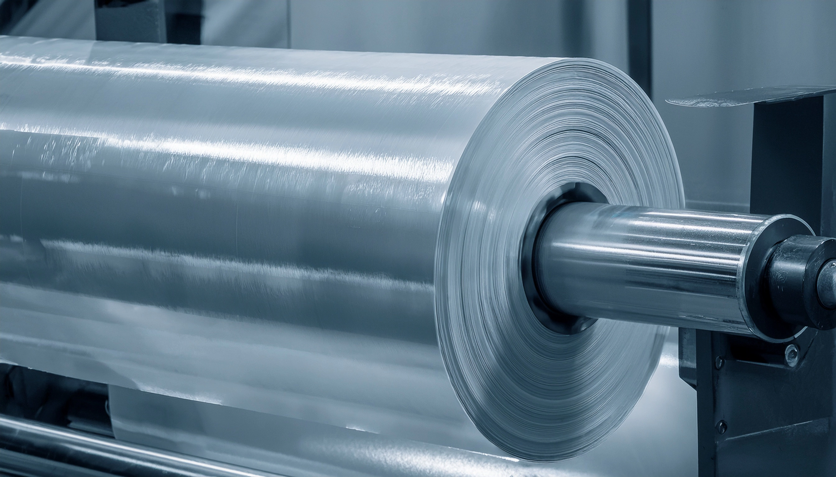 Flexible packaging equipment using a custom-engineered parts.