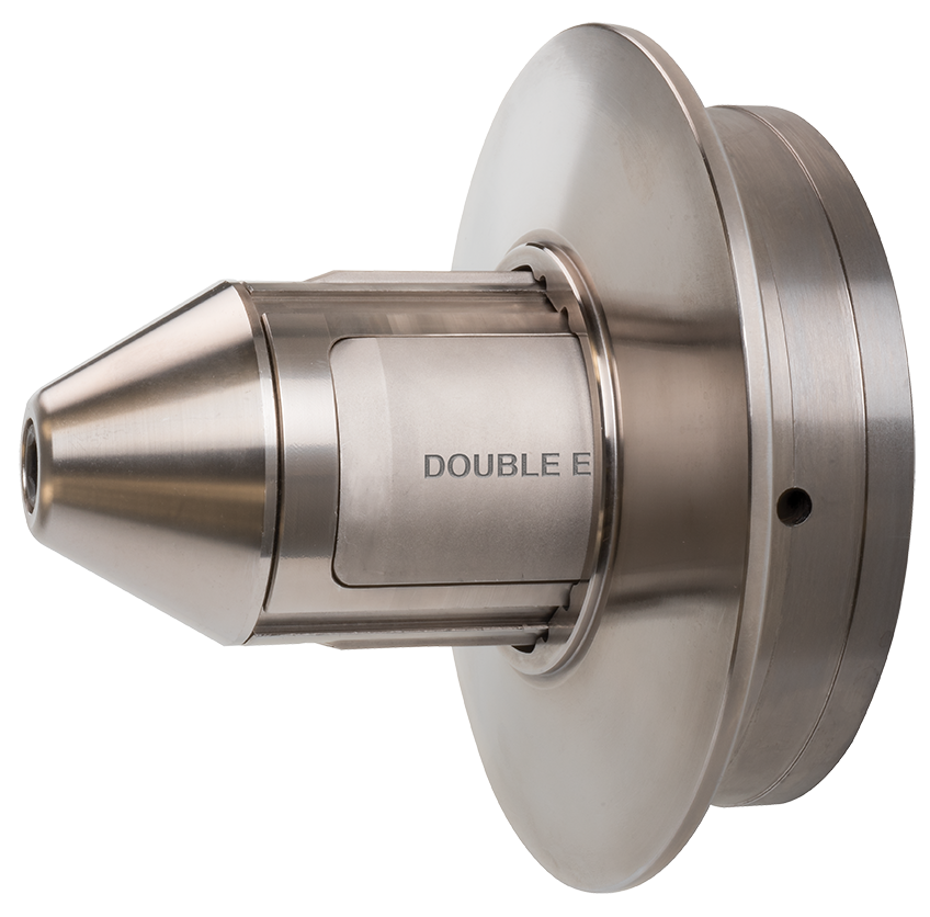 Double E DF-2000 torque-activated shaftless core chuck