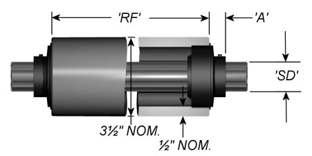 Aluminum Dead Shaft 3.5