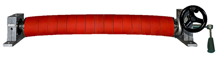Bowed roller with handwheel from the Double E Company