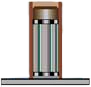 Double E LC-1000 montado en eje vertical sin brida