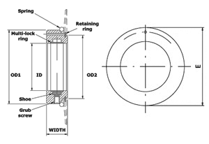 Knife Holder with Multi Lock / Bottom Cutting Anvil Diagram