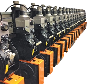 Retrofit slitting module with Mario Cotta Platinum model knife holders