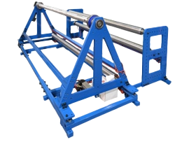 Double E Company shafted unwind stands